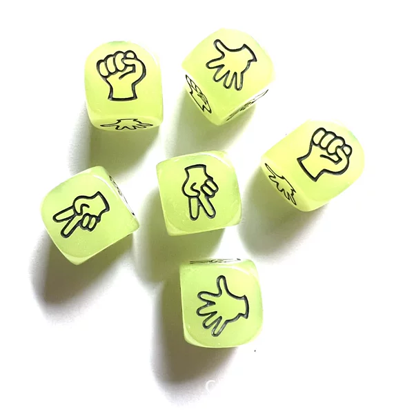 [Hot sale] wine order guessing boxing acrylic luminous dice factory direct supply stone scissors cloth