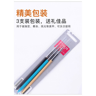 Factory Direct Supply Metal Rod Nail Art Drawing Pen Set Wholesale Nail Art Tool Pen Painting Pen Flower Pen 3 Pieces