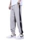 Men's Thin Leg Pants 2025 Summer Boys Loose Sports Cropped Pants Teenagers Stitching Casual Pants