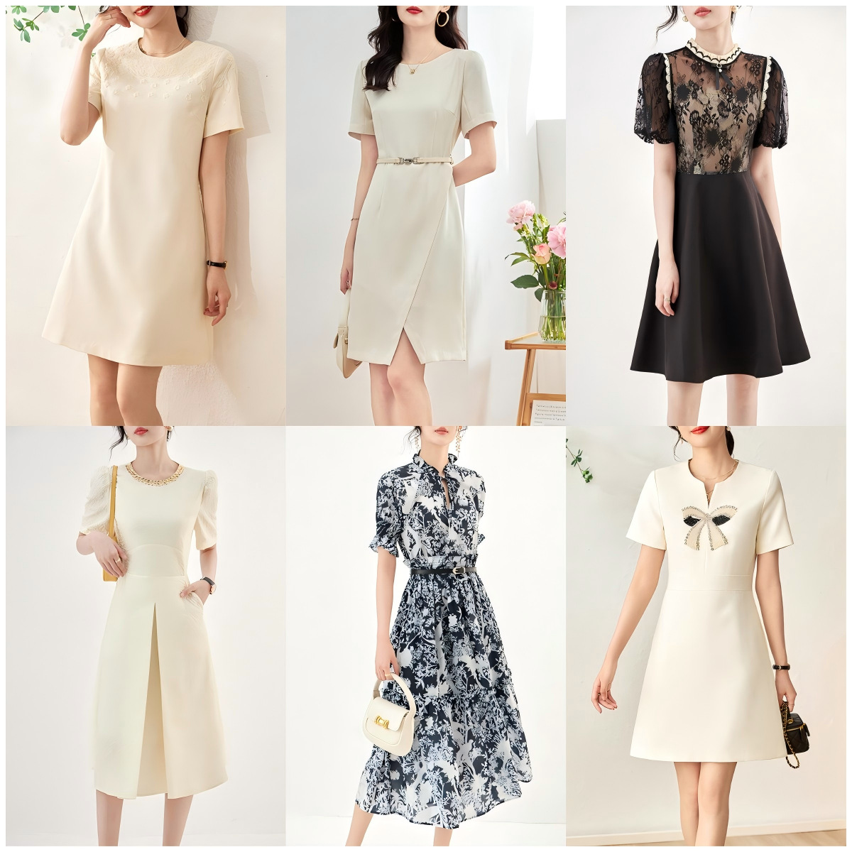 Đầm maxi nữ thắt eo mùa hè kiểu mới — 2309810 - Đen