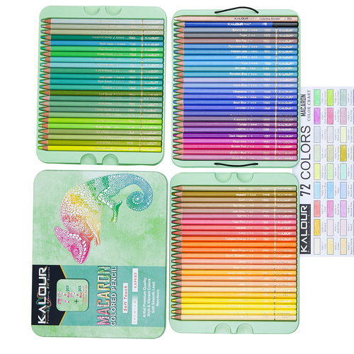 KALOUR72 Macaron Oil Colored Lead Professional Painting Colored Pencil Set Art Painting Pencil