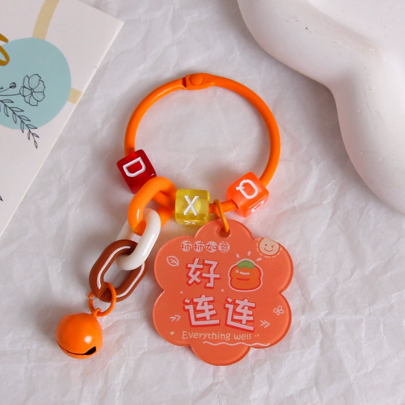 Brand creative acrylic protective amulet, keychain, transparent pendant, bag decoration, decorations