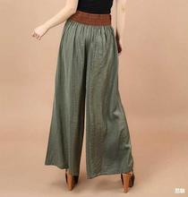 新款女裙裤夏季大码宽松阔腿裤高腰长裤休闲裤大摆舞裤显瘦大脚裤