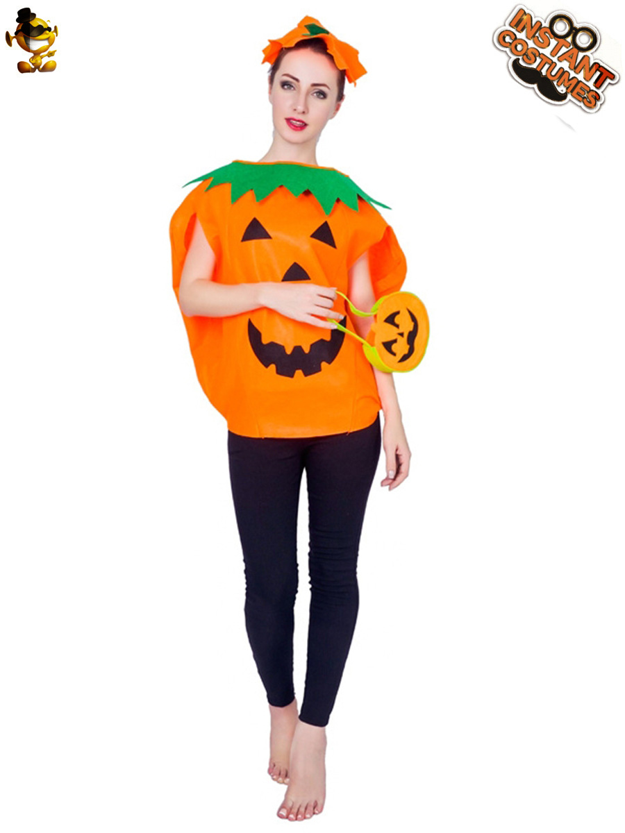 De las mujeres adultas de Halloween calabaza traje de fiesta de calabaza juego de rol traje de rendimiento etapa Cosplay