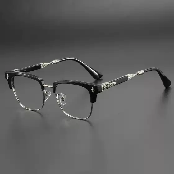 New Trendy Cro... Brand Optical Frame for Men Retro Large Face Blue Light Blocking Glasses Prescription Eyewear for Cross-border European and American Market
