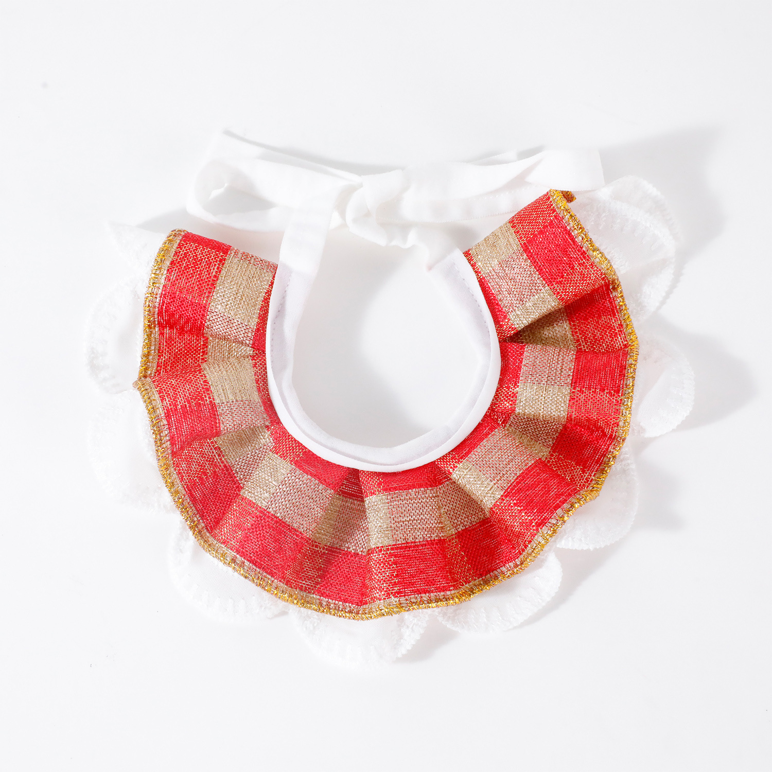 Perro gato babero estilo princesa mascota celosía suministros para mascotas algodón coreano celosía encaje babero para mascotas