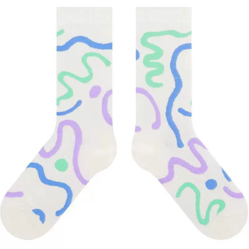 Tide, design knee socks for students, mid-length
