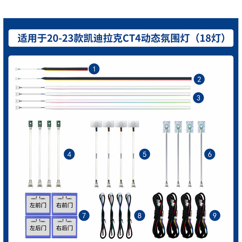 20 - 24 Cadillac CT4 Condiciones de luces de atmósfera