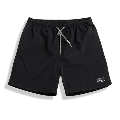 Men's Cross-border Summer Short Pants, Loose Elastic Five-Finger Mid-Thigh Athletic Shorts, Long Stock Availability