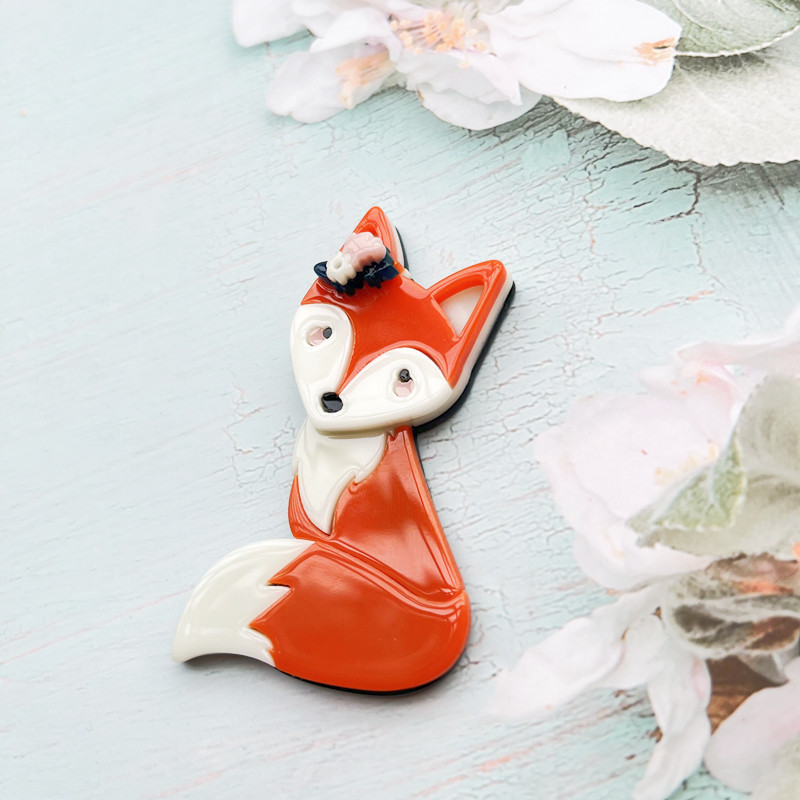 Cartoon Style Style Cartoon Style Pin Fox Arylic Women'S Brooches