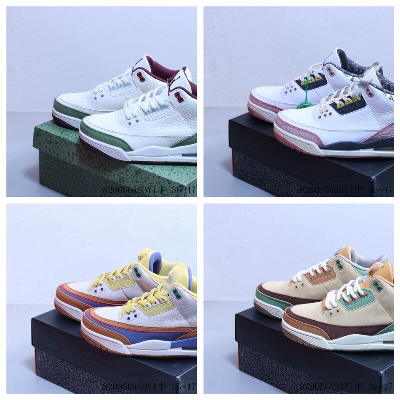 Putian 24 Pure Original High-End Version Aj3 White and Red Floral Color Women's Shoes Retro Mid-Top Basketball Shoes Wear-Resistant Practical Men's Shoes Putian 24 Pure Original High-End Version Aj3 White and Red Floral Color Women's Shoes Retro Mid-Top Basketball Shoes Wear-Resistant Practical Men's Shoes