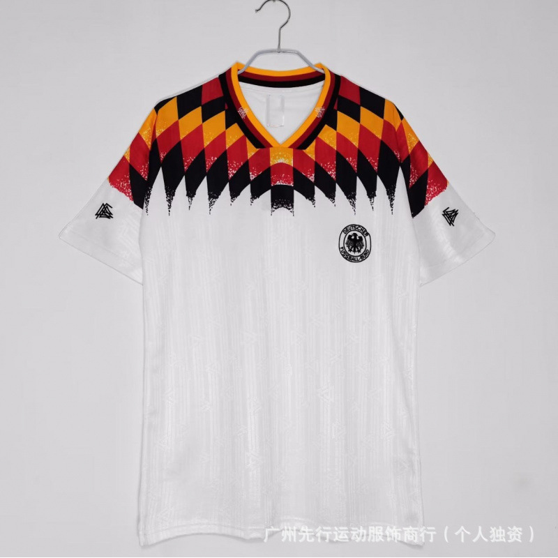 Colección de fútbol retro popular Argentina Alemania Inglaterra Brasil Copa Mundial de fútbol de manga corta