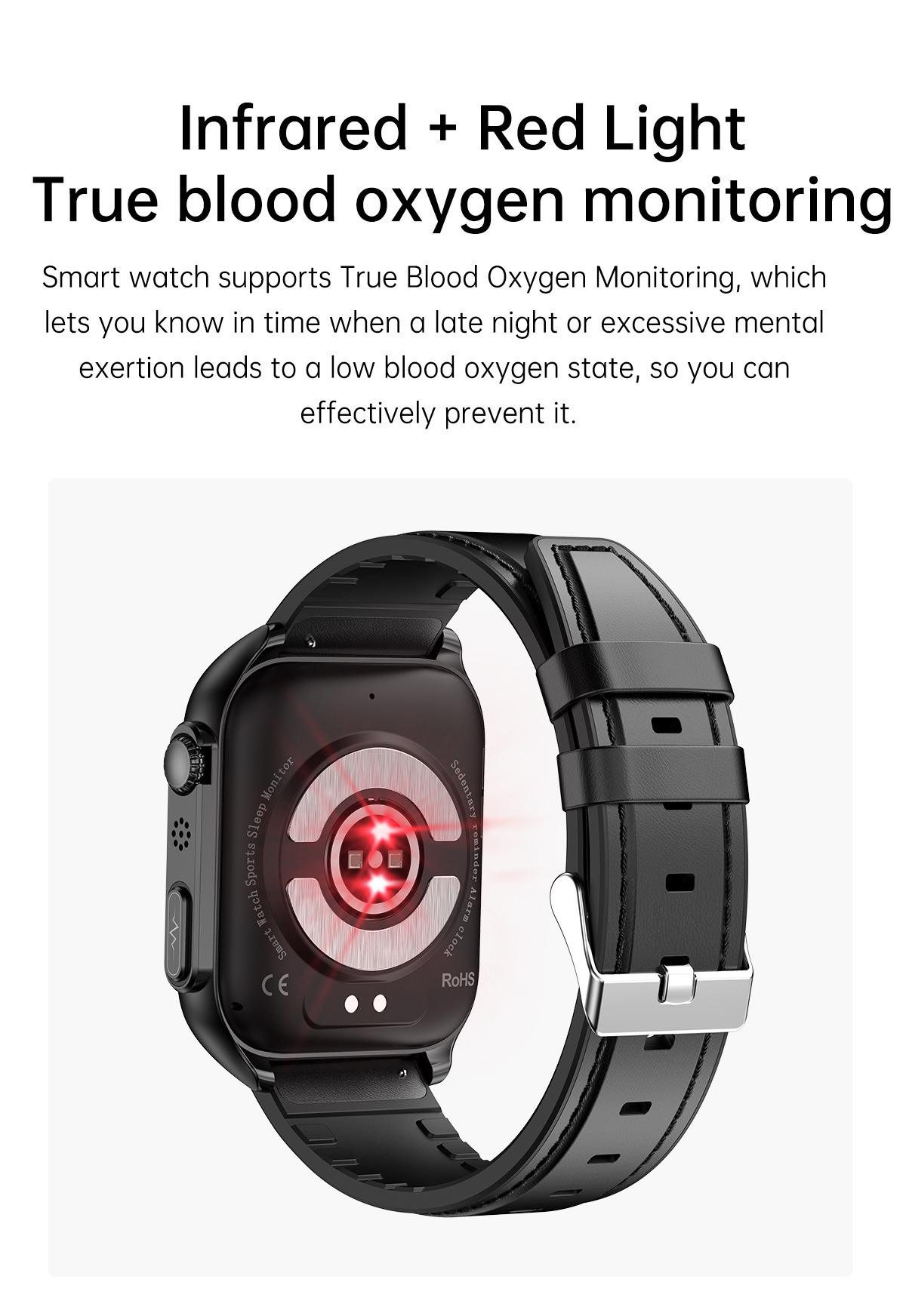 TK12 smartwatch: Blood sugar, Bluetooth call, heart rate, blood oxygen, blood pressure, electrocardiogram detection, step-counting fitness band undefined