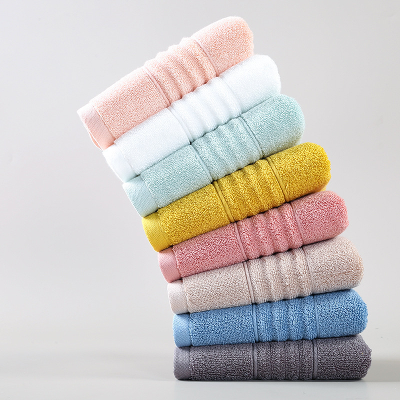 Factory Wholesale Pure Cotton Thickened Towel Combed Cotton Household Adult Face Wash Towel Absorbent One Piece Drop Shipping Home