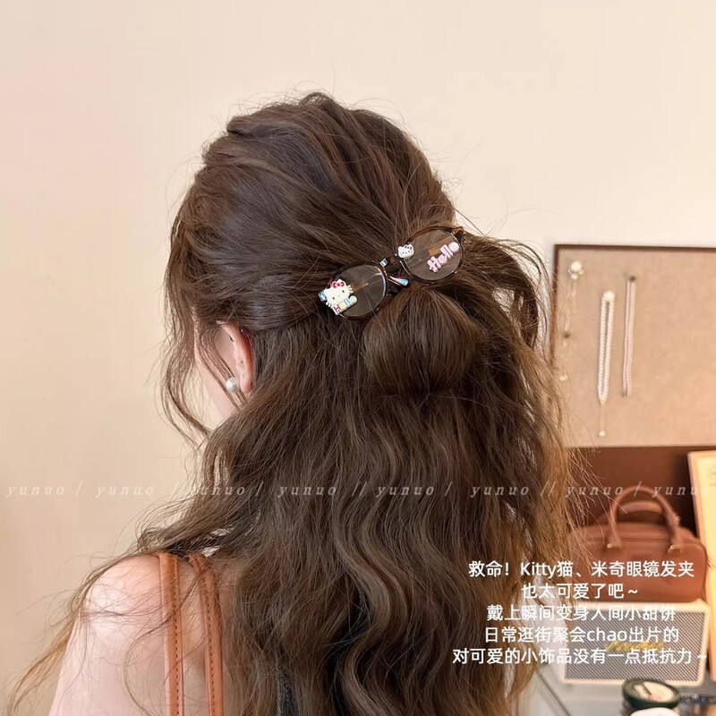 韩系可爱眼镜发夹边夹侧边夹女一字夹高端2025新款前额碎发刘海夹|undefined