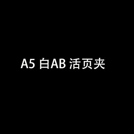A5 백색 AB 바인더