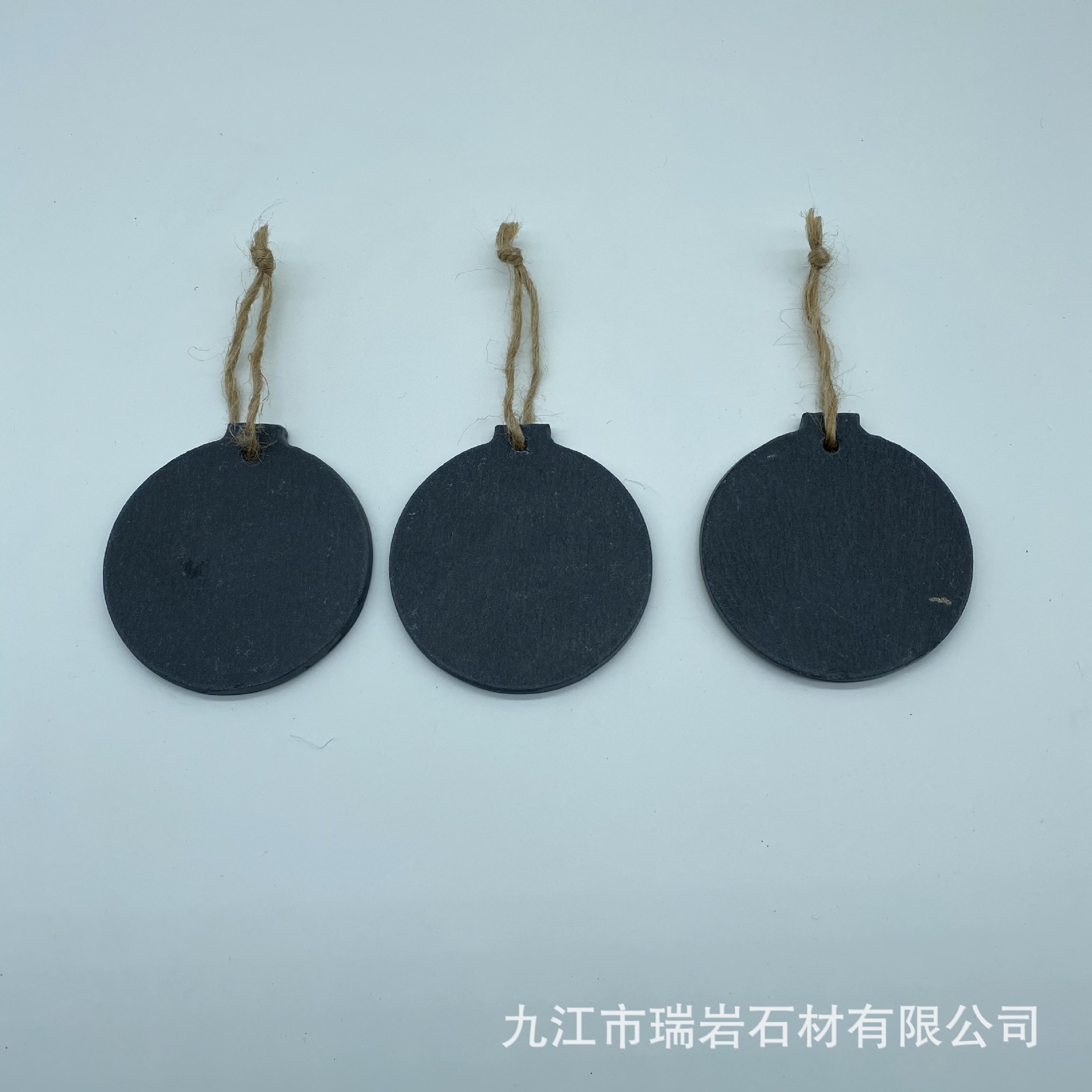 Decoración de pizarra creativa pizarra natural colgante artesanía piedra azul pieza hogar mini decoración regalo negro pizarra