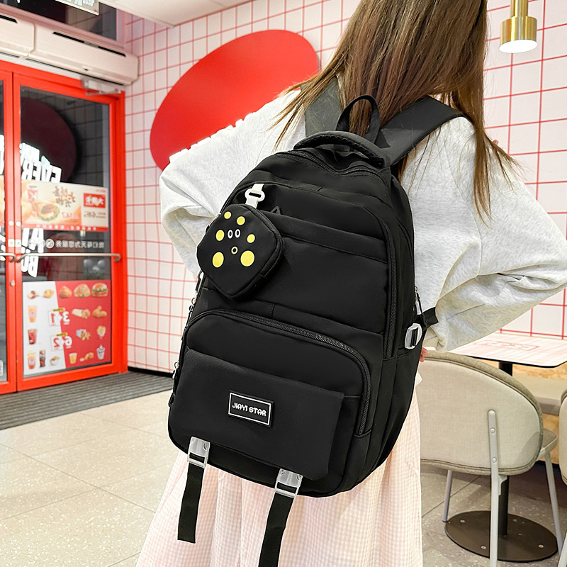 Mochila de tendencia de alta capacidad JIAYISTAR ocio estilo de la escuela de moda multifuncional mochila de estudiantes image 3