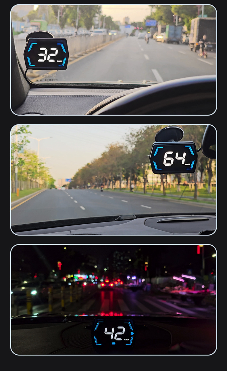 Car Universal Hud Head-Up Display Beidou Gps Car Speed Measuring Instrument High-Definition Head-Up Display Simple Model G20