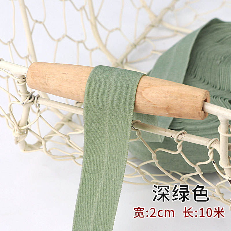 Tira de borde elástico de algodón accesorios de tela tira de borde de ropa de bebé cinta ropa interior banda elástica correa de tela plegable