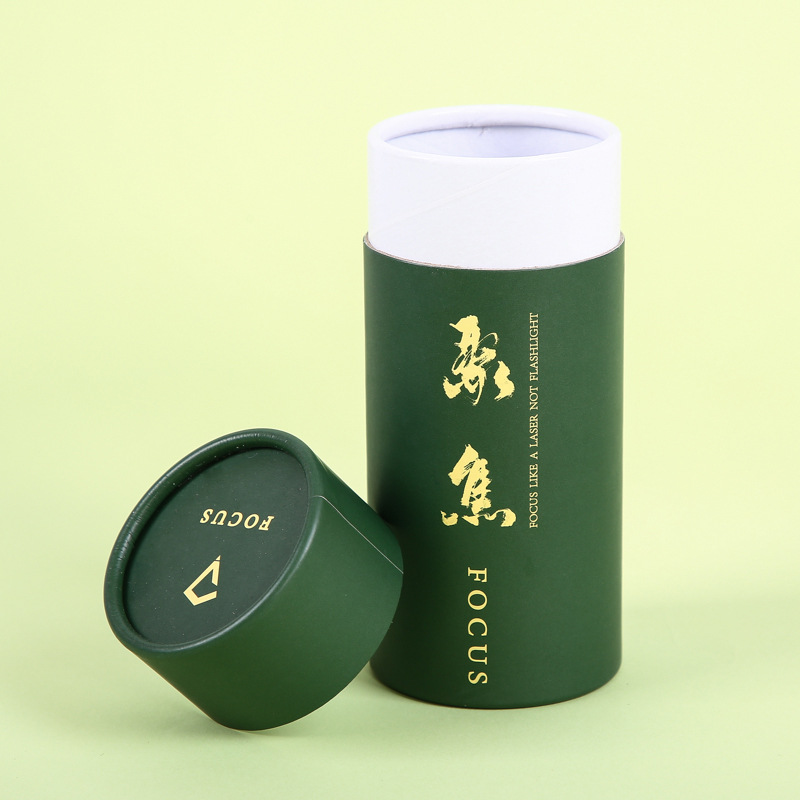 厂家批发茶叶筒牙线洁牙器洁牙膏包装圆形纸筒纸盒纸罐纸管logo