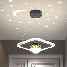 现代走廊过道灯创意满天星玄关入户吊灯北欧轻奢唯美星空顶阳台灯