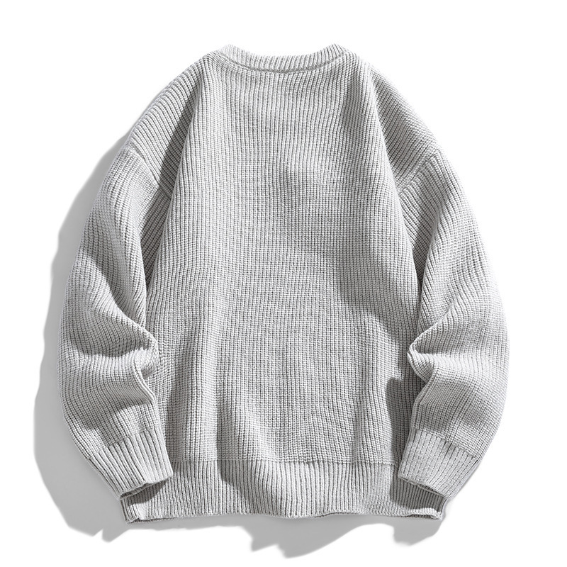 Free Shipping Coarse Texture Sweater with Zipper Pocket Men's Knit Sweatshirt Men's Jacket Unisex Autumn and Winter Sweater Jacket Men