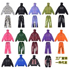 外国貿易卸売 LOST INTRICACY 男女兼用純綿スウェット上下セット 欧米風トレンド