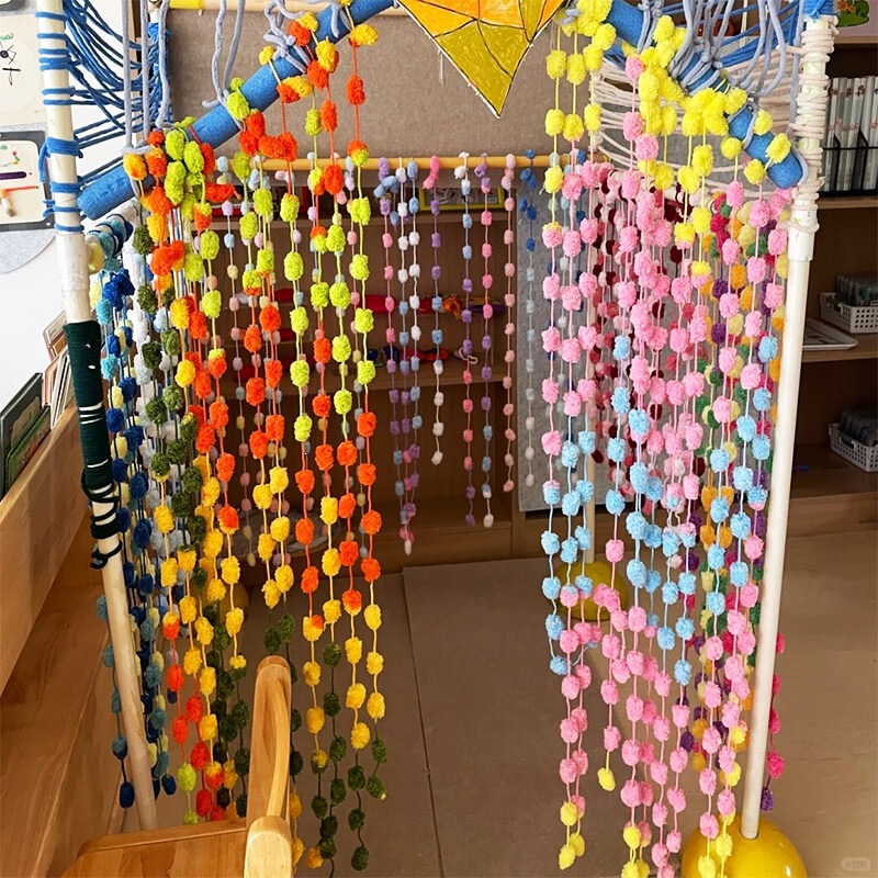 Kindergarten Weaving Area Decoration Materials, Yarn Classroom Decoration, Hanging Decorations, Hanging Curtains, Area Dividers, Yarn Balls Kindergarten Weaving Area Decoration Materials, Yarn Classroom Decoration, Hanging Decorations, Hanging Curtains, Area Dividers, Yarn Balls