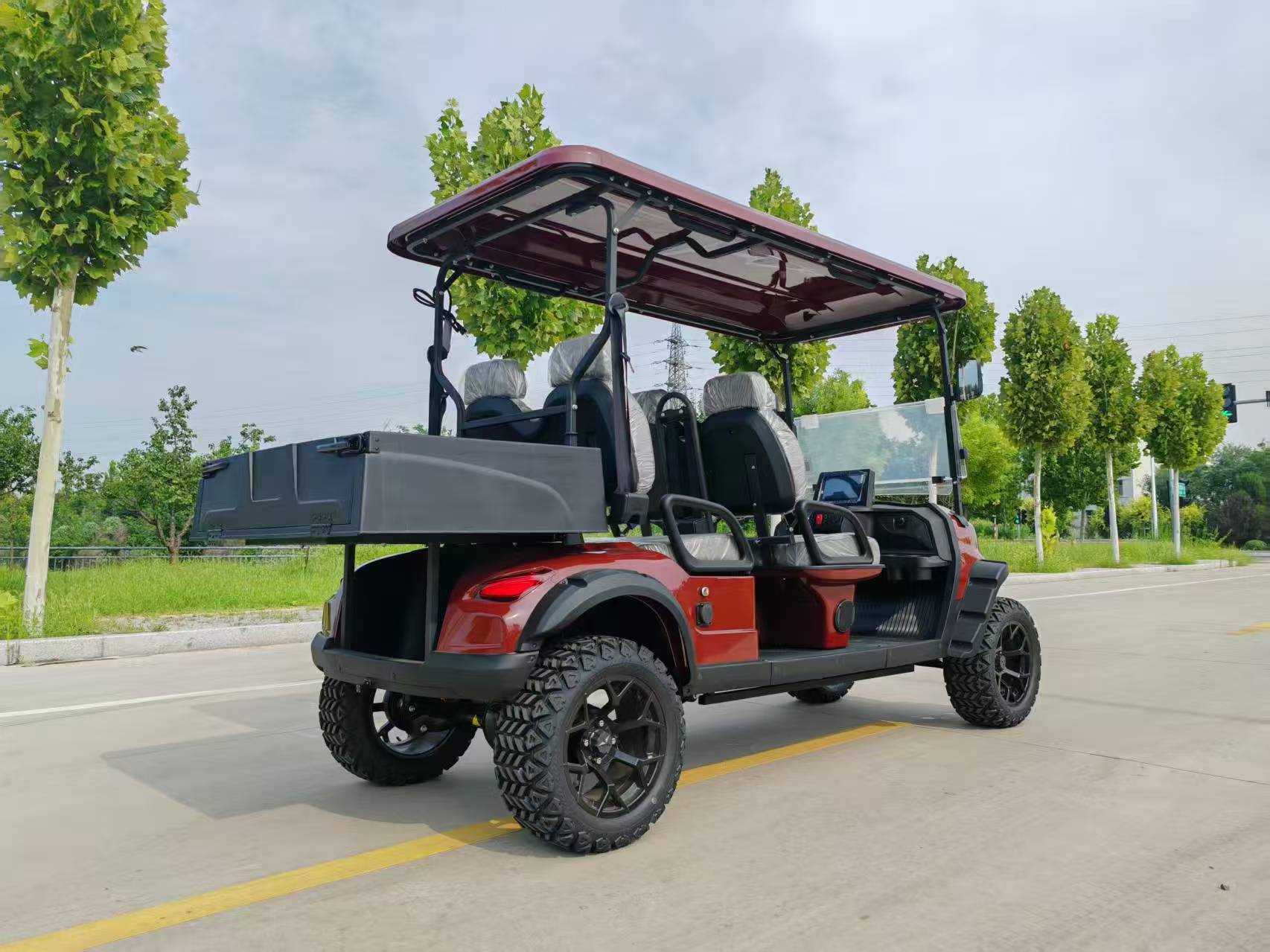 New Electric Golf Cart for Tourist Areas, Residential Communities, and Parks, 2-8 Seat Mobility Vehicle