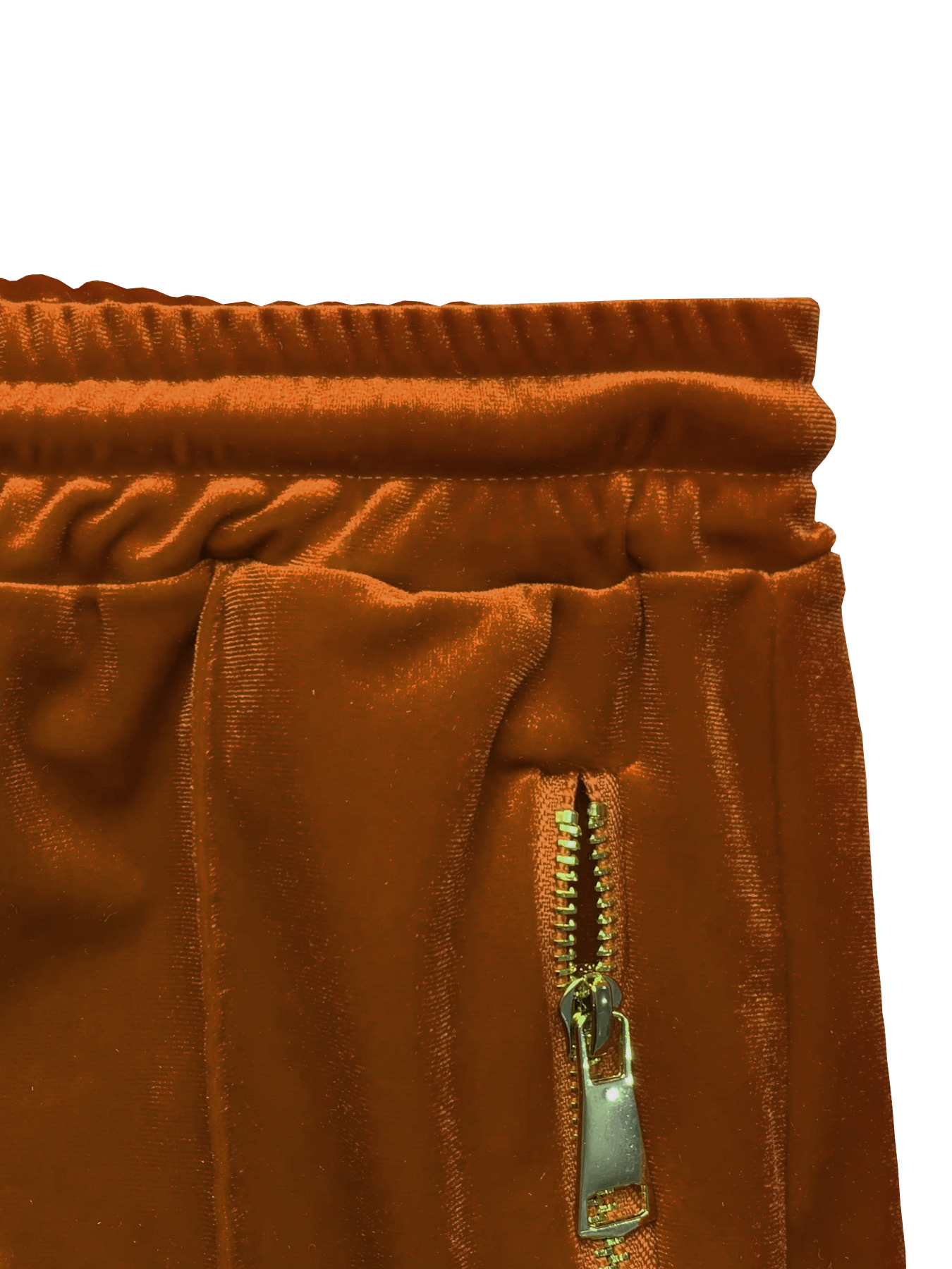 Women's Lapel Zip-up Cardigan And Trousers Two-piece Set_voghion.com