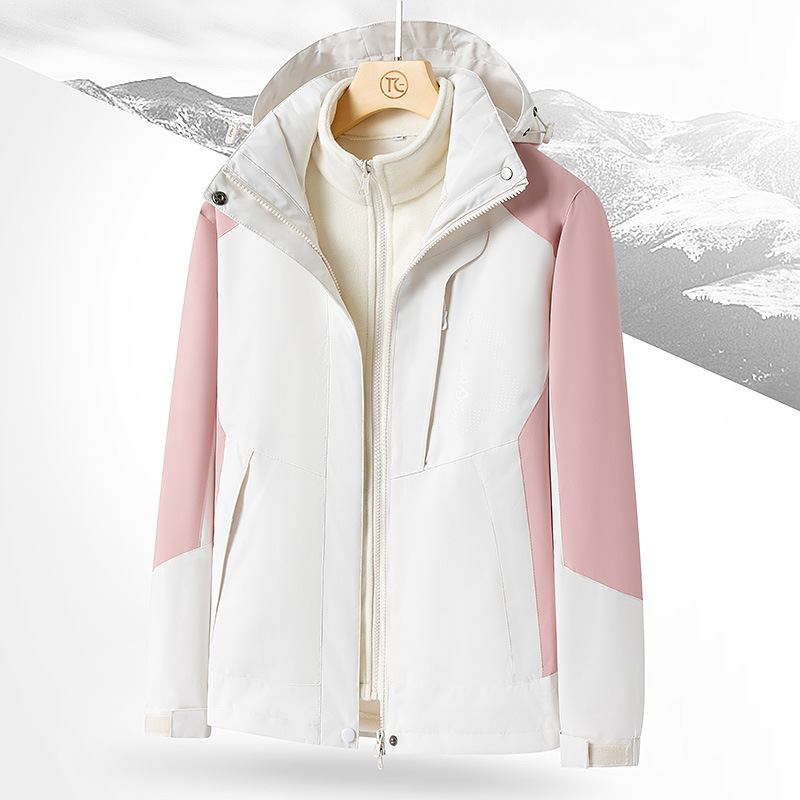 여성 핑크와 화이트