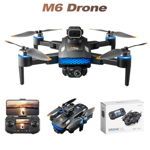 Cross-Border M6 Drone Brushless with Screen Aerial Photography Optical Flow Obstacle Avoidance Aircraft Foldableing Remote Control Aircraft Export Toys