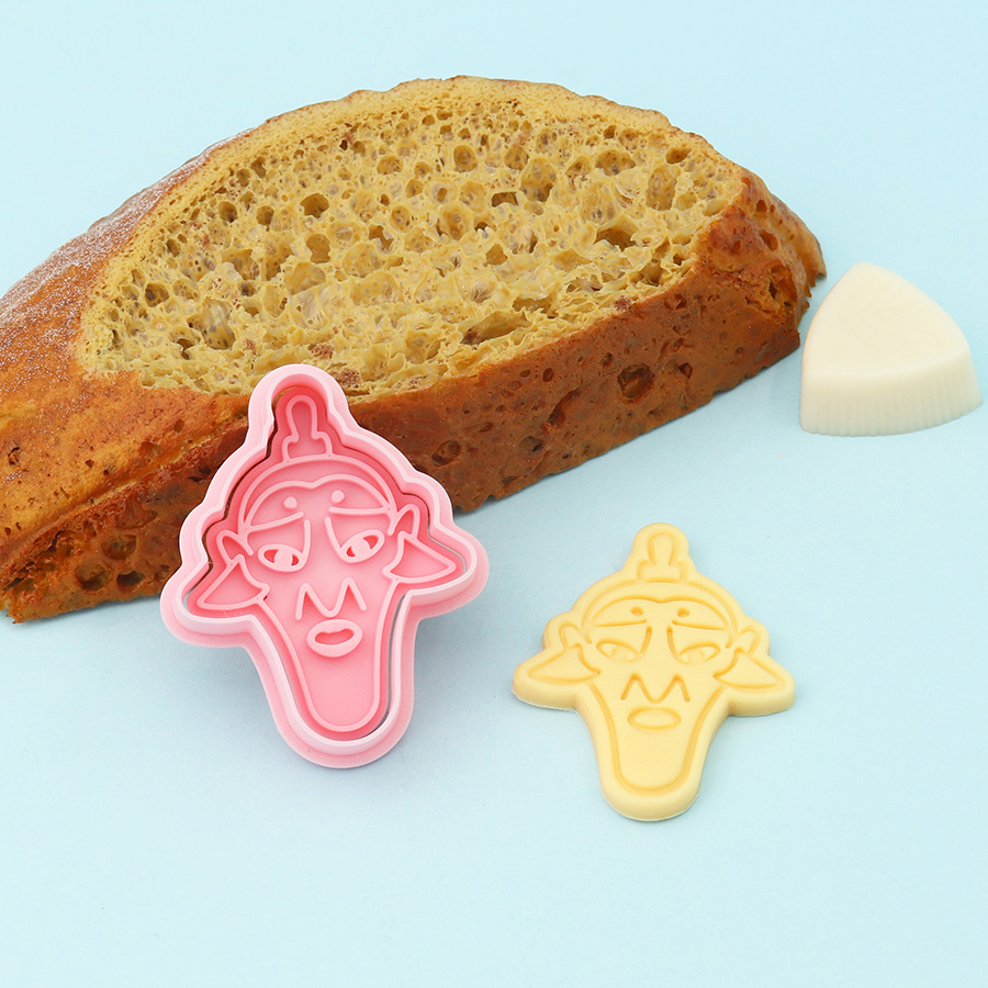 Molde de galletas de Nezha simulado, herramientas de repostería con diseños de dibujos animados de Ao Bing, Ao Guang, Shen Gongbao, Shijin y Bestia del Límite de la Emperatriz