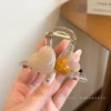 Кофейный-прозрачный, 8 см