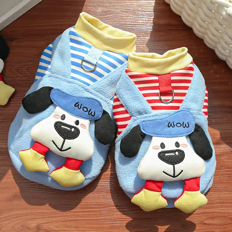 秋冬大狗狗宠物加绒可爱公仔猫咪衣服用品泰迪比熊金毛柯基跨境发