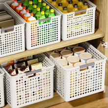 零食杂物收纳箱玩具整理筐家用塑料储物盒厨房橱柜篮子桌面置若云