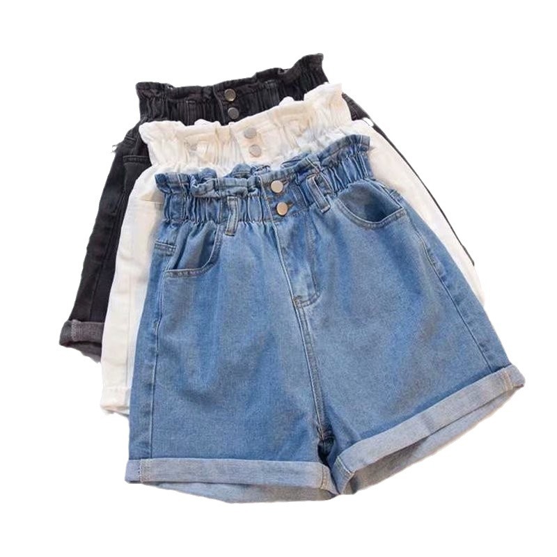 Women's Clothing New Separated Flower Denim Shorts Women Sweet High Waist All Match Jeans Wide Leg Pants_mkmklike.com