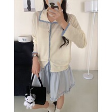 秋季女士针织毛衣外套女独特漂亮小外搭开衫2025巨好看的针织衫