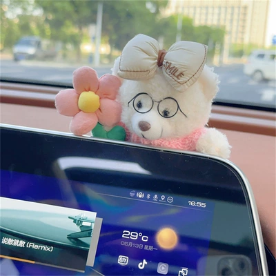 Car ornaments | table car decoration car - foreign-style-bear-screen-ornaments-14