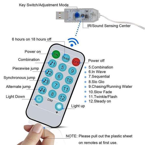 Outdoor Smart USB Music RGB Voice Control Curtain Light LED Party Light Decorative Light String Camping Light String Light