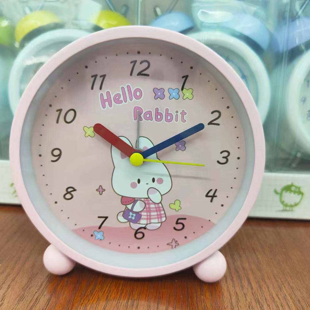 Reloj de despertador de metal macro directo de fábrica con cabecera luminosa se puede colocar en cabecera despertador de escritorio despertador