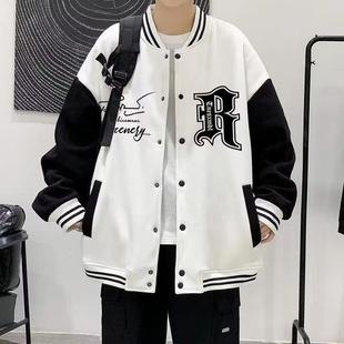 American Style Trendy Brand Baseball Suit Jacket Men's Spring and Autumn Summer Loose Duffian Shuai High Street Men's Casual Jacket Upper Clothes