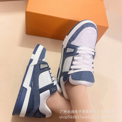 驴家经典白水泥牛仔拼色系带小白鞋厚底内增高休闲运动情侣板鞋