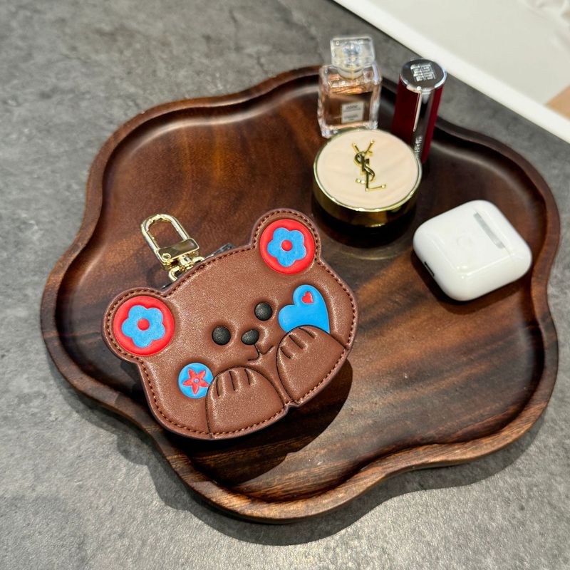 L * V 新しい老眼柴犬子犬頬小熊 airpods ヘッドフォンバッグペンダント Apple ヘッドフォンシェル卸売|undefined