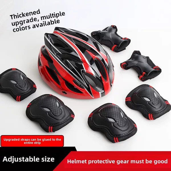 Adult Children's Roller Skating Shoes Protectors suit Helmet Balance Bicycle Roller Skating Protectors Long Board Skateboard Wrist Protectors Knee Protectors