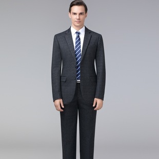 High-end wool suit for men, middle-aged dad, business casual, no-iron professional formal wear, wedding thick dress