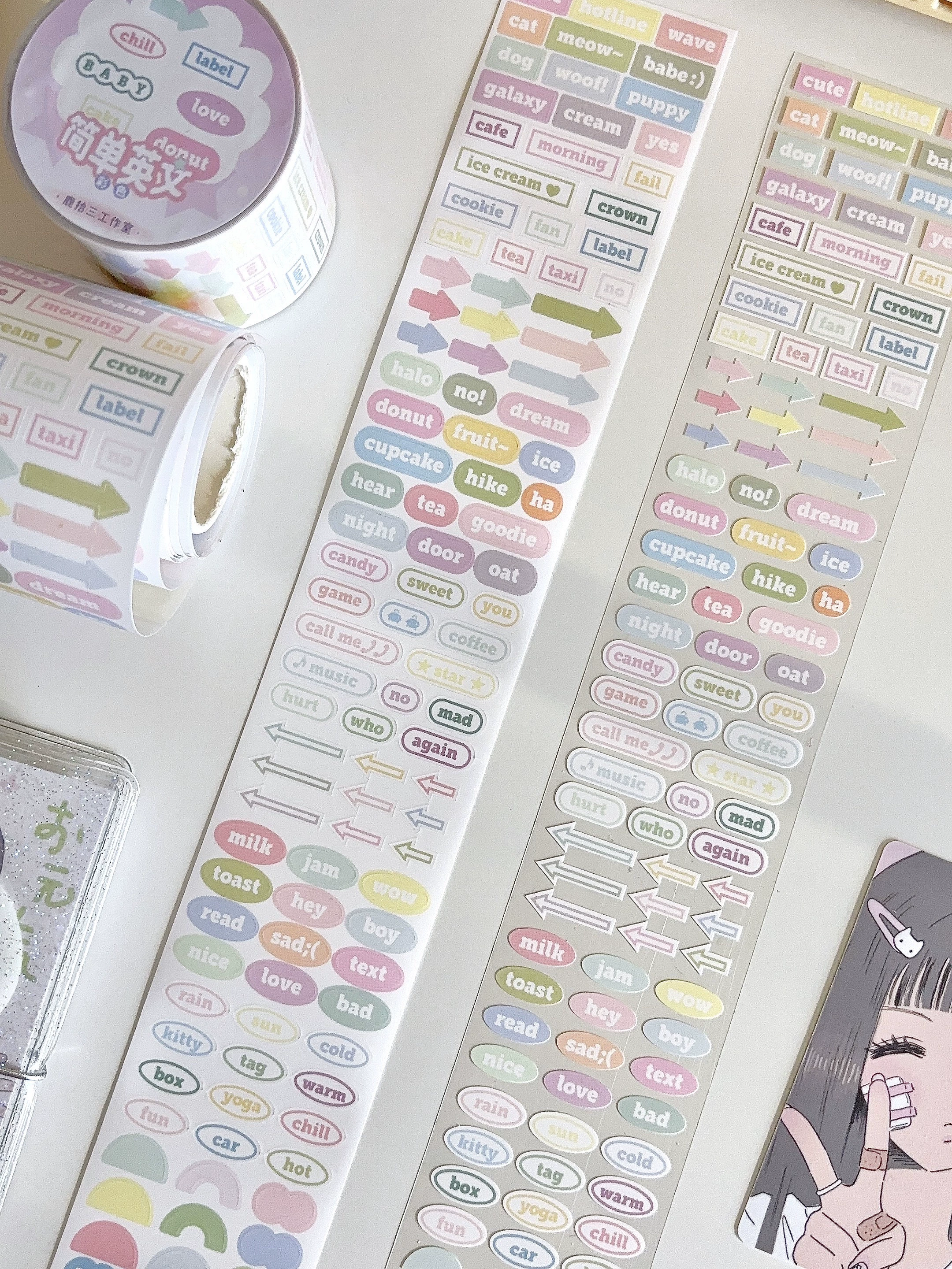 Плавающая светлая упаковка большие буквы числовые цифры Yanwen Shiwen Showa Flash Film Paste Patch Paste Patch