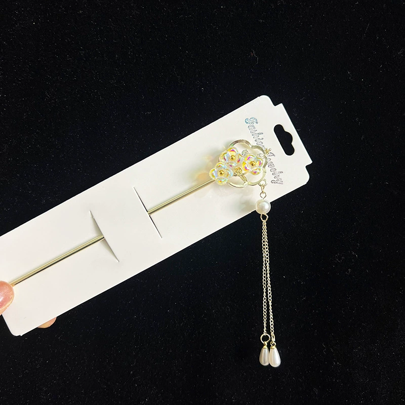 Hairpin Hanfu заколка для волос, орхидея цветочный декоративный аксессуар для волос, простая элегантная китайская стиль
