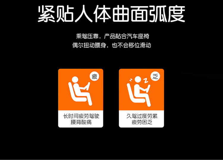 Car Headrest and Lumbar Support Set Car Seat Support Car Lumbar Support Pillow Memory Foam Set Cross-Border Customization